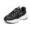 Skechers DLites 3.0 Cousin Comfortable Versatile Durable Breathable Low-Top Casual Shoes Women Sneakers Black White 8730010-BLK