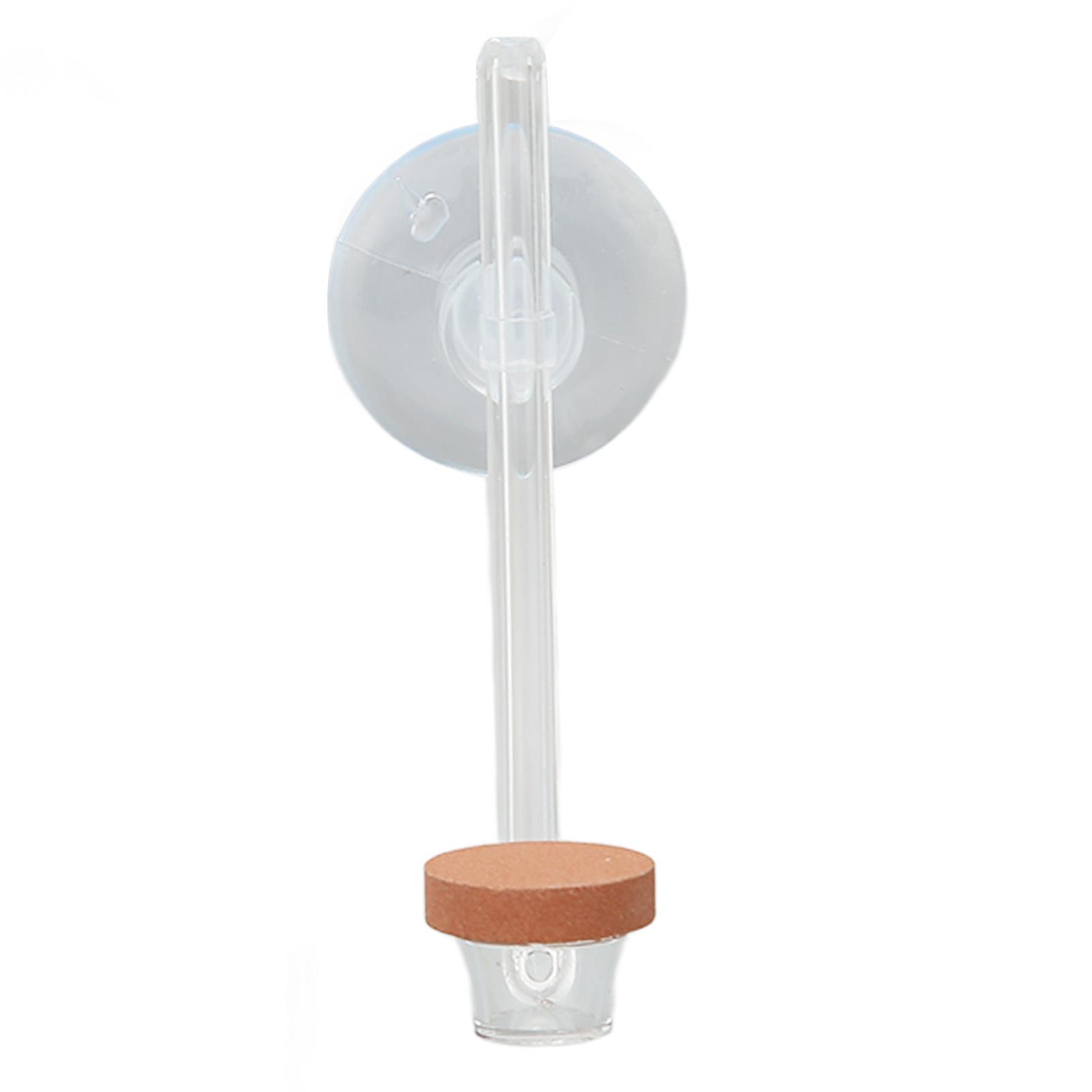 Aquarium CO2 Diffuser Clear Acrylic Fine Mist Mini Fish Tank CO2 Refiner with Suction Cup for Planted Tank L L