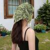 French Lace Flower Bandana Triangle Head Scarf Comfortable Polyester Multiuse Headwear For Women Casual and Travel Wear