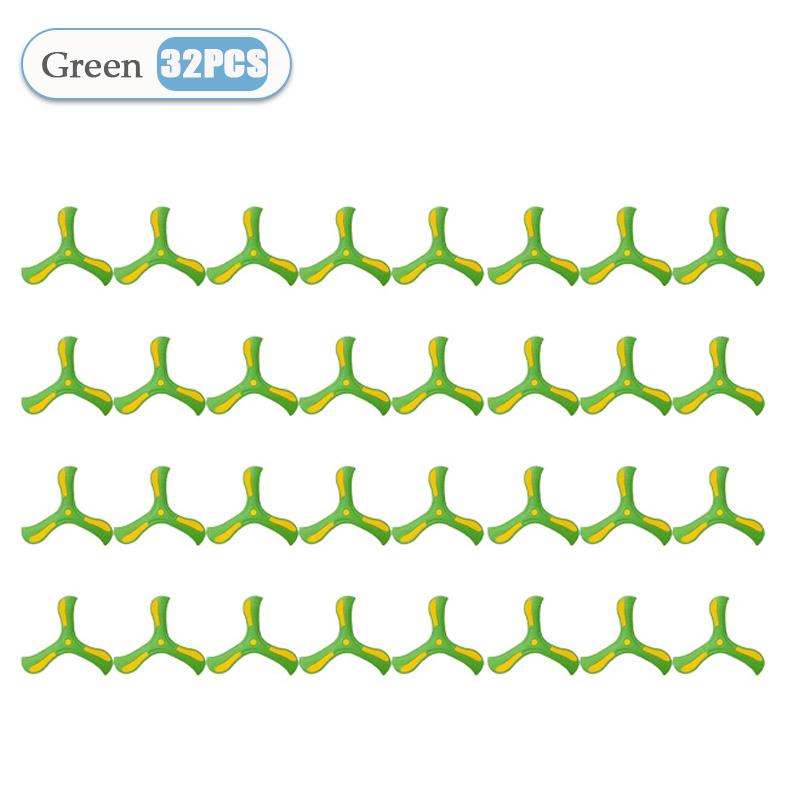 1-32PCS LInteractive Flying Disc Toy for Adults Kids Soft Boomerang Three-Leaf Cross Decompression Puzzle Gift Made Plastic Foam