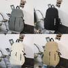 Minimalist Nylon Casual Backpack With Design For Students And Teens
