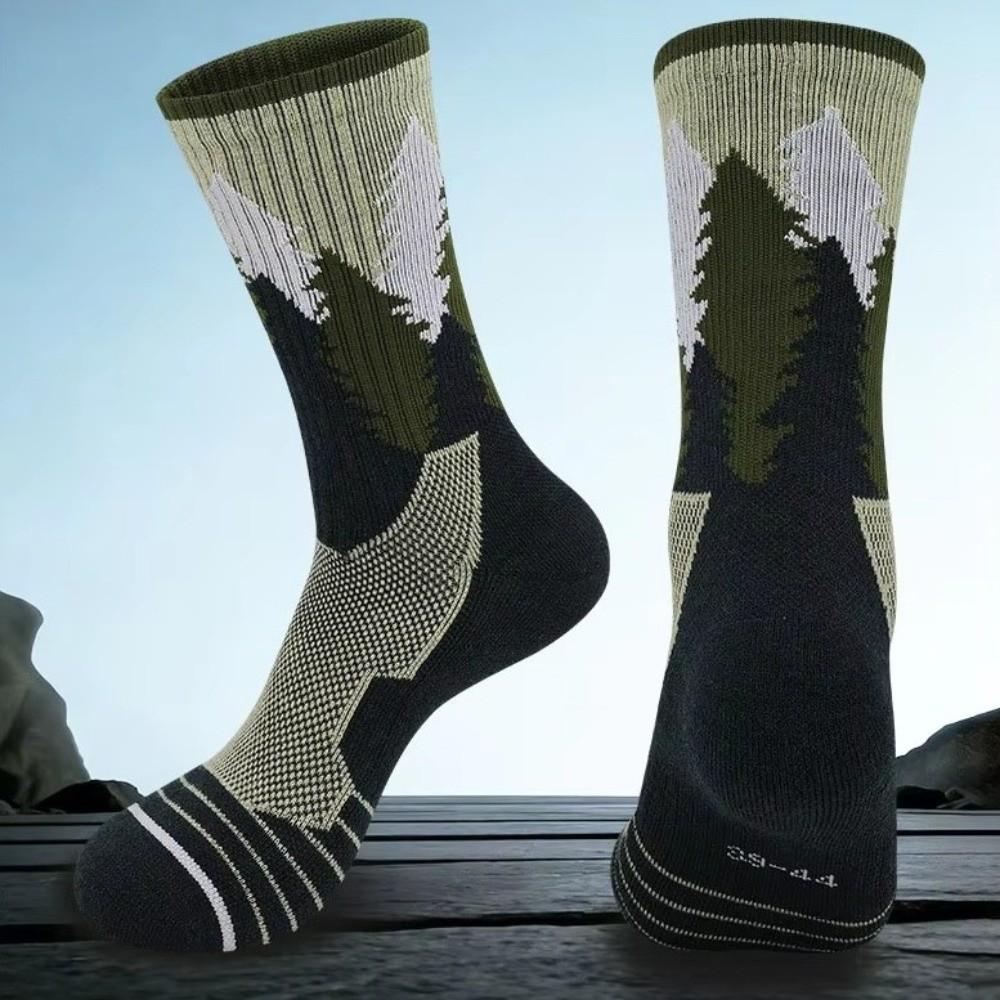 Non Slip Sports Socks Winter Snow Warm Socks Skiing Merino Wool Socks  for Men