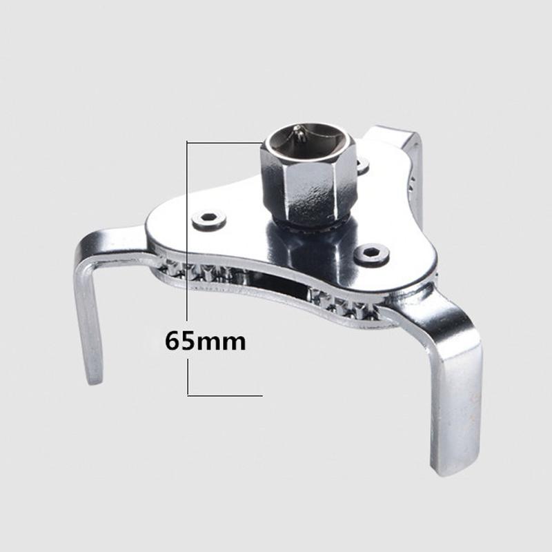 3 Jaw Oil Filter Wrench Adjustable Steel Heavy Duty Fuel Housing Removal Tool For Car