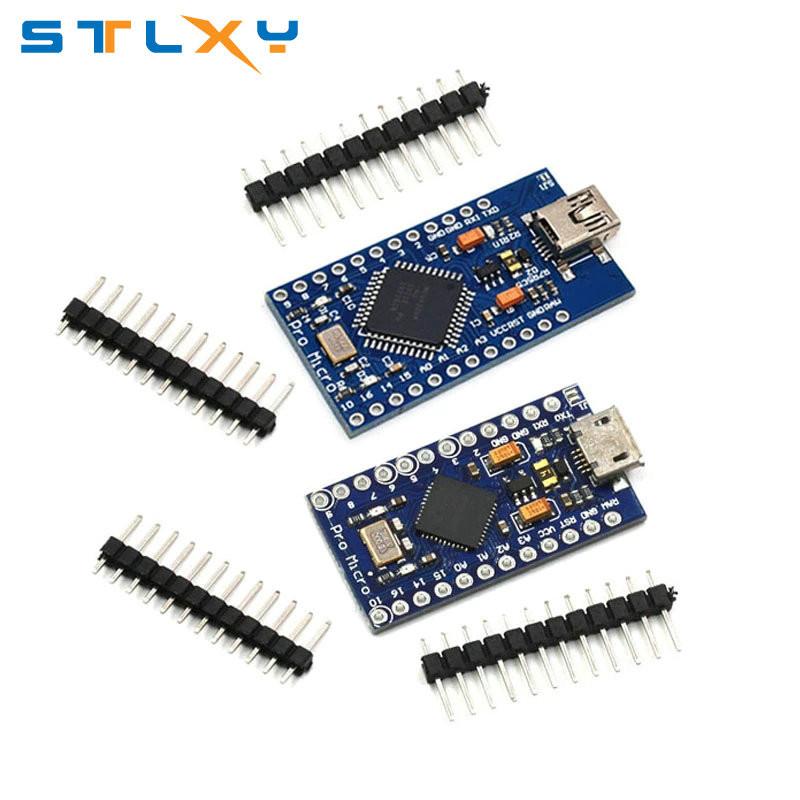 Javino Pro Micro ATmega32U4 5V 16MHz Replace ATmega328 For arduino ATMega 32U4 Pro Mini With 2 Row Pin Header