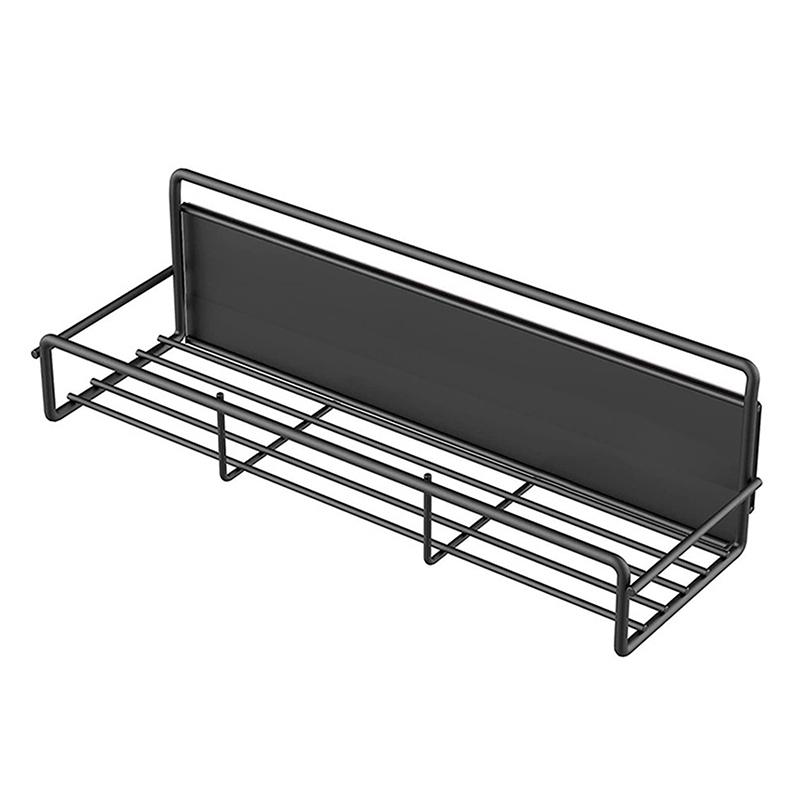 Magnetisches Gewürzregal Schwarz Kühlschrankregale Schrank Organizer Küchenzubehör Kühlschrank Seitenregal