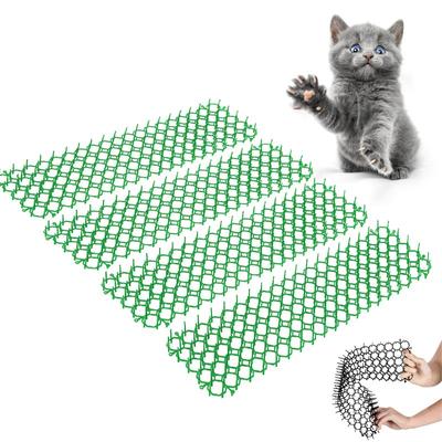 Tappetino Scaccia Gatti per Giardino Tappetino Repellente Anti-Gatto Con Strisce Pungenti Spikes Cinghie Deterrente Tieni Lontano Gatto Cane Scavare Articoli per Animali Domestici