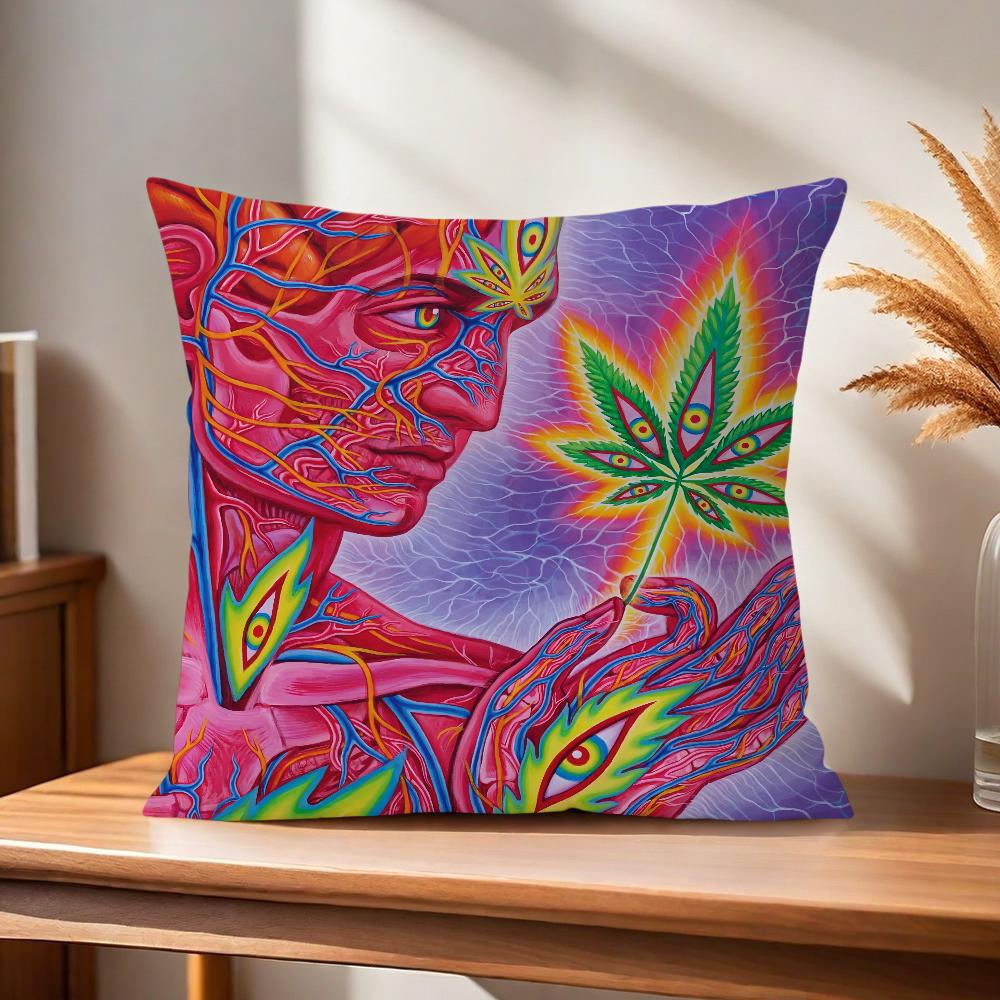 Comfortable soft art Pillow Gray Case for Sofa Living Room Home office A-Alex Decor and Protective Covers