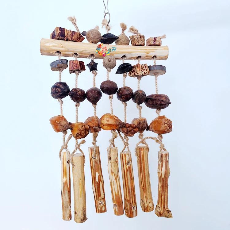 

Parrot Bird Toys Natural Wooden Bird Chew Rip Toys for Cockatoo African Gray Macaws and Large Medium Parrot Birds