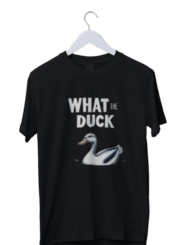 Men's and Women's T-shirts Funny What The Duck 90' Retro