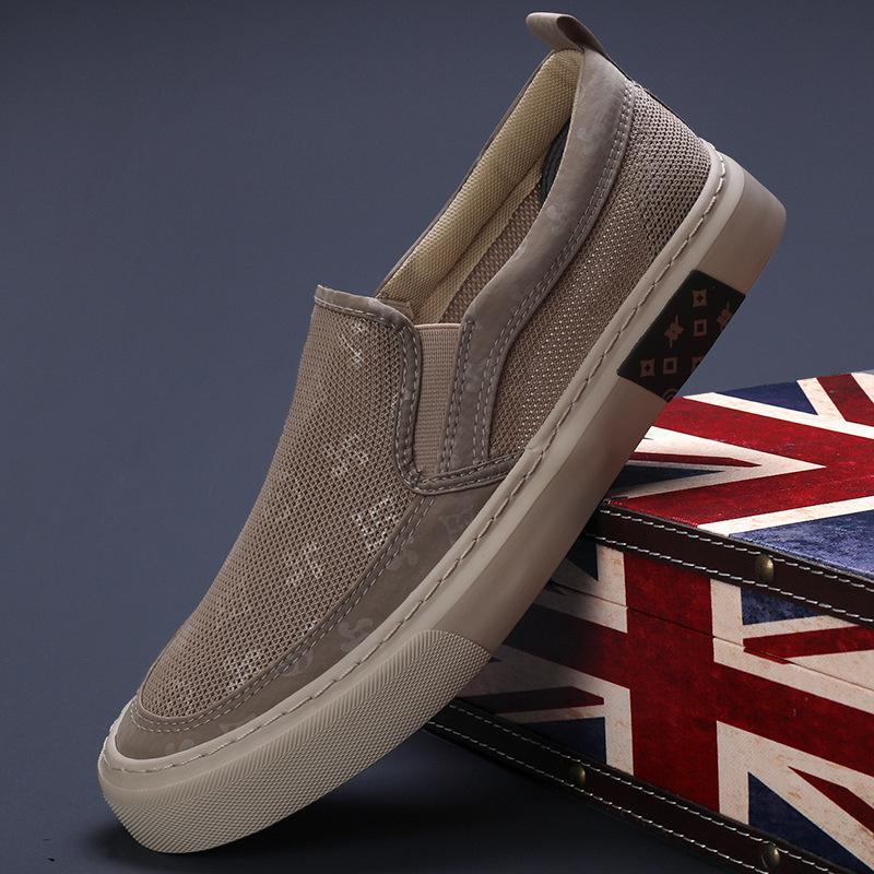 New Spring Mens Shoes Korean Versatile Trendy Mens Canvas Shoes Fashionable Comfortable Breathable Flat Shoes for Men