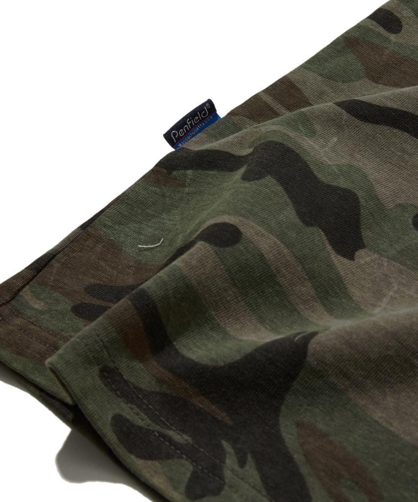 PENFIELD Washed Bay State Camo T-Shirt Green_Fs2Kt64U
