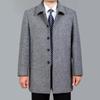 Erkekler Yün Ceket Sonbahar Kış Yün Palto Yün Ceket Erkek Bezelye Ceket Artı Boyutu 7XL