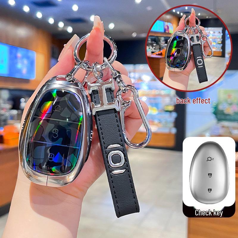 High-End Metal Key Cover for Changan Qiyuan A07 2025, A06 New Energy, and A05/A07 with Buckle