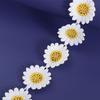 Embroidered Small Yellow Flower Headwear Decor Ribbon DIY Craft Daisy Lace Trim Sewing Supplies