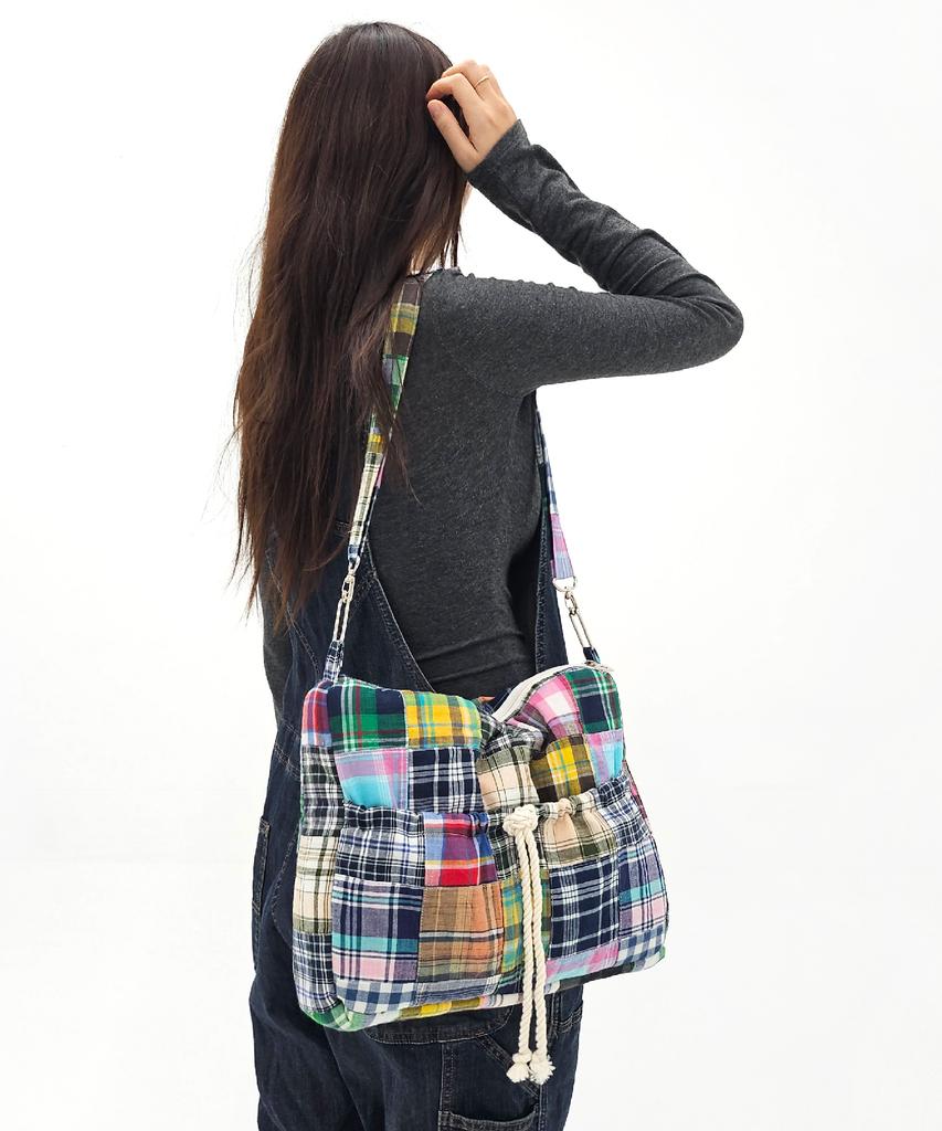 Sonnetofnight Patchwork 3-Stage Transformation Bag Check Pattern - Medium M