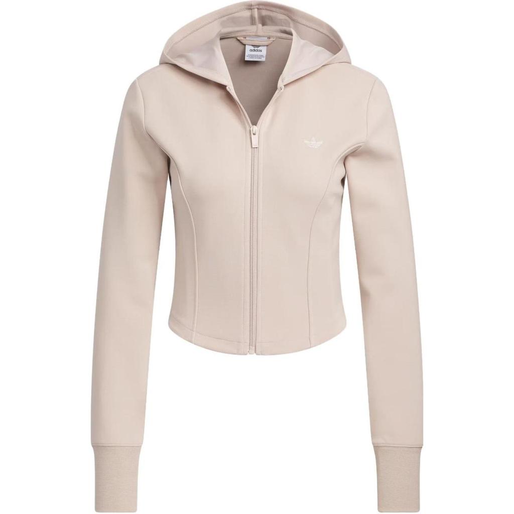 Adidas Originals Trefoil Corset Hooded Jacket Women Jackets Miracle-Grey Taupe-Brown IX1907