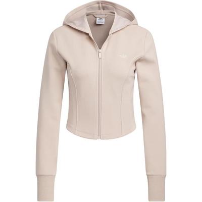 Originals Trefoil Corset Hooded Jacket Women Jackets Miracle-Grey Taupe-Brown IX1907