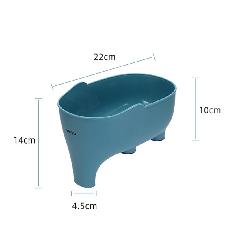 Elephant Drain Basket Multi-purpose Kitchen Storage Drain Basket Household Fruit and Vegetable Basket Plastic Drain Basket