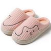 Cute Cartoon Cotton Slippers Autumn and Winter Indoor Women's Home Use Warm, Comfortable and Lightweight Thick-bottomed Couple Hair Slippers Men
