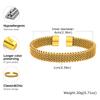 10mm Braided Stretch Strap Open Bracelet,Personalised Mesh Cuff Bracelets,Stainless Steel Women's Bracelet,Fashion Jewelry Gifts