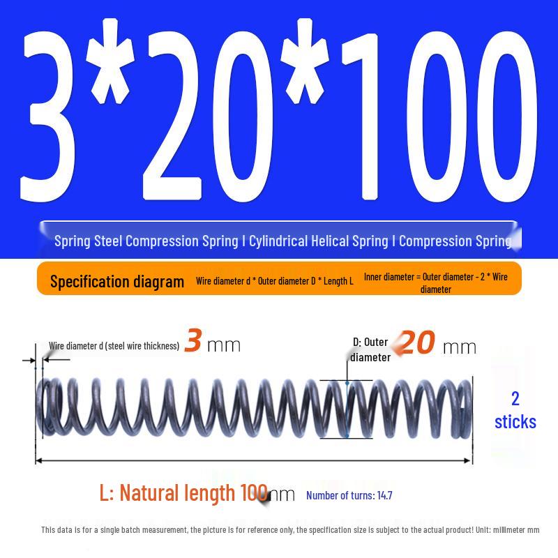 Compression Spring Y-Type Shock Absorbing Coil 3*16/17/18/19/20