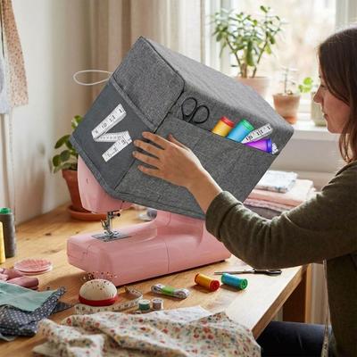 Scratch-proof Sewing Dust Cover With Pockets Machine Pockets Protective Cover  for Knitting