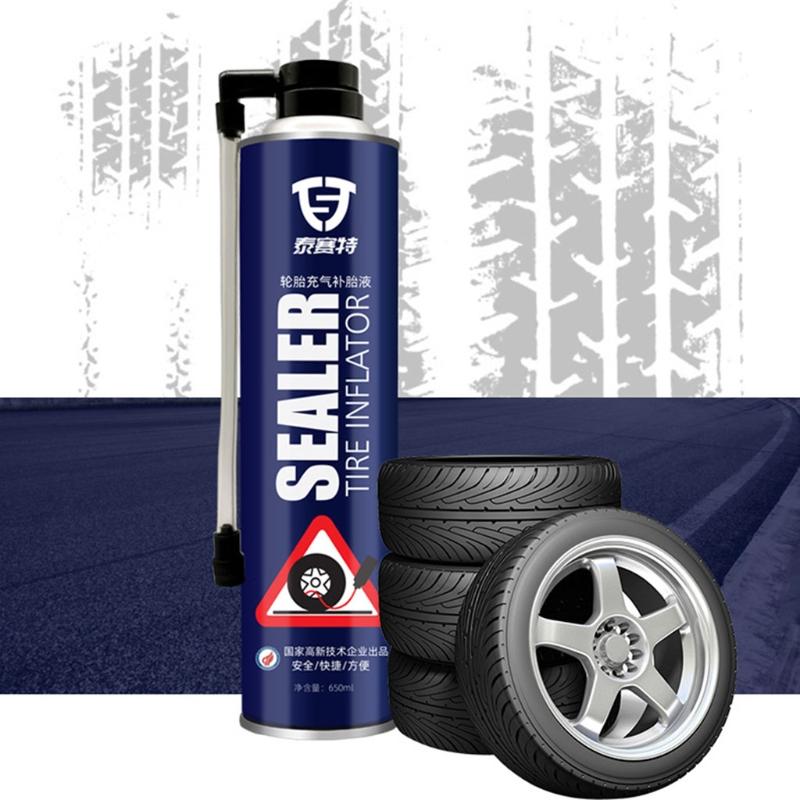Sigillante per Pneumatici Riparazioni Istantanee Pneumatico Tubeless Tubo Flessibile per Gonfiatore Pneumatici Riempitore d'Aria Sigillante per Auto 200ml/450ml/650ml