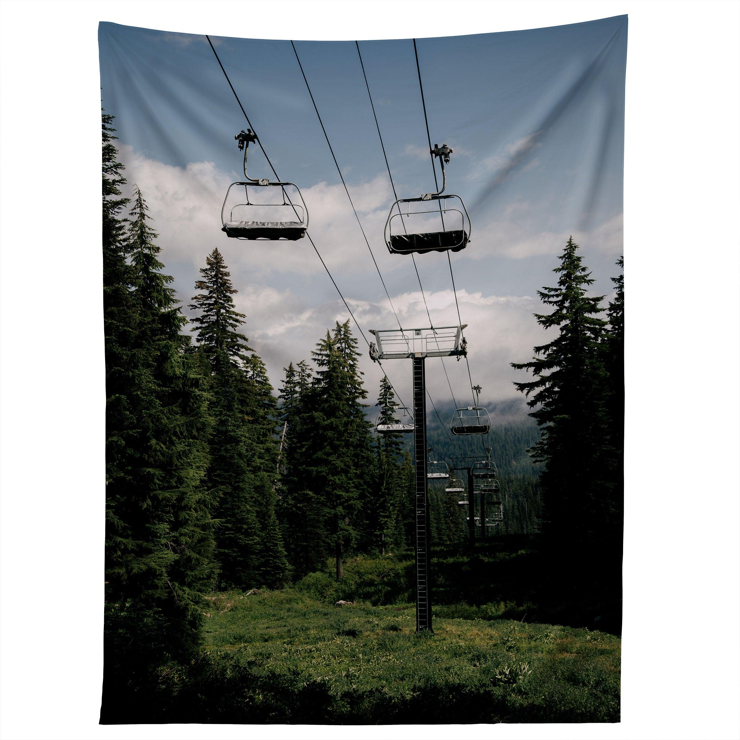 FOREST CHAIRLIFT tapestry 75x100
