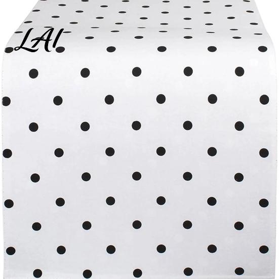 Stylish Geometric Pattern Table Runner Modern Runner Black And White Checkered Anti-wrinkle for Coffee 72 Inch Striped Dining Decor Linen Blend Cover