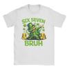 Unisex Funny   Meme  Six Seven Bruh St Patricks DayT Shirts  Pure Cotton Clothes Vintage Short Sleeve Crew Neck Tees