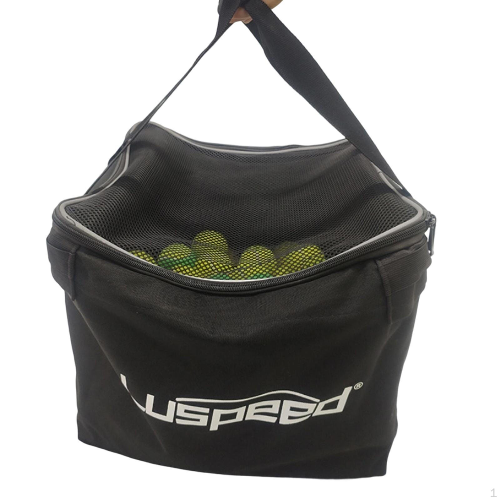 

Tennis Ball Bag Premium Compact with Handle Heavy Duty Pickleball Retriever