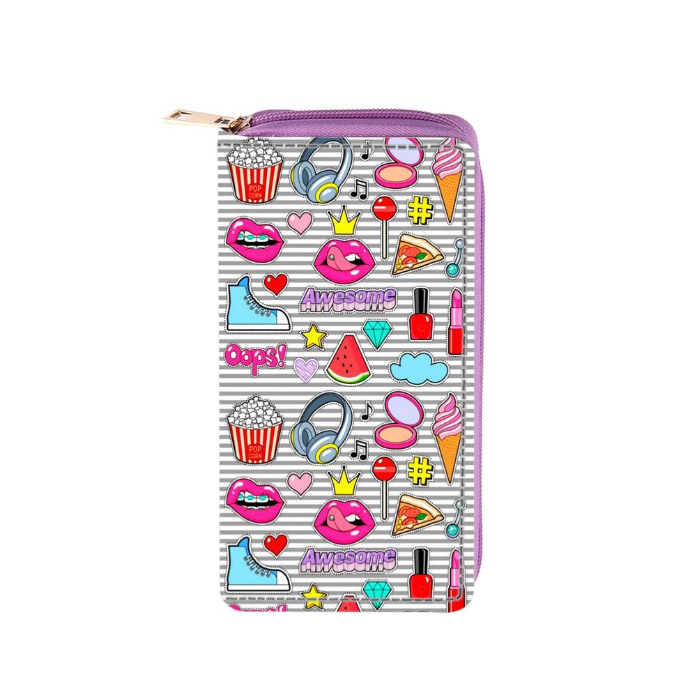 LOVE English alphabet long zipper wallet, card bag wallet