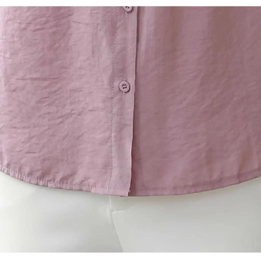 Embroidered Blouse Women Short Sleeve Summer Loose Slimming Top