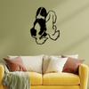 Minimalist Metal Dog Wall Art Sculpture Home Decor Indoor Outdoor Hanging Gift for Pet Lovers