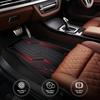 4 buc Covorașe Auto cu Dungă Verticală Roșii și Negre Potrivite pentru Sedan SUV Camion, Anti-Alunecare Lavabile Absorbante de Apă Potrivire Poziție Șofer
