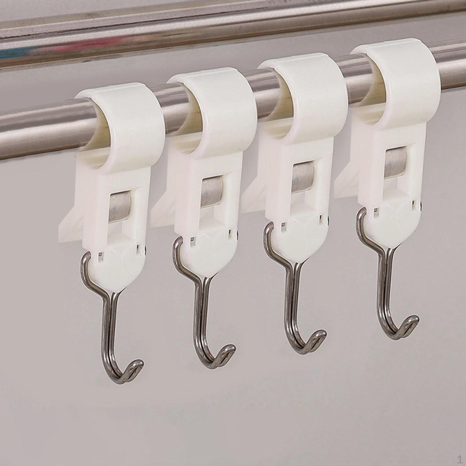 

Closet Organizer Hooks Home Storage Bedroom Sturdy Compact Wardrobe Hanger Utility for 4pcs