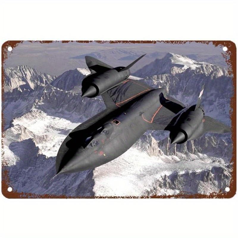 

Boho Style Supersonic Aircraft Mach 3 Lockheed Sr 71 Blackbird Decorative Metal Tin Sign Iron Wall Hanging Art for Bars Rest aluminum 20x30cm