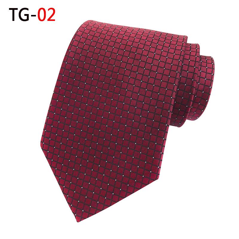 Men's Multi-Color Plaid Polka Dot Tie - Versatile for Formal & Casual Wear