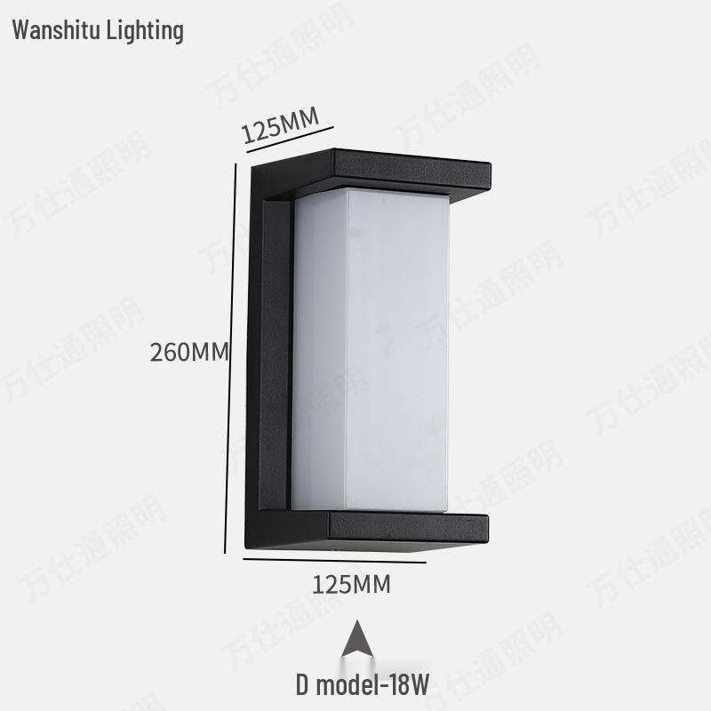Nordic Waterproof LED Wall Lamp for Outdoor & Indoor Use