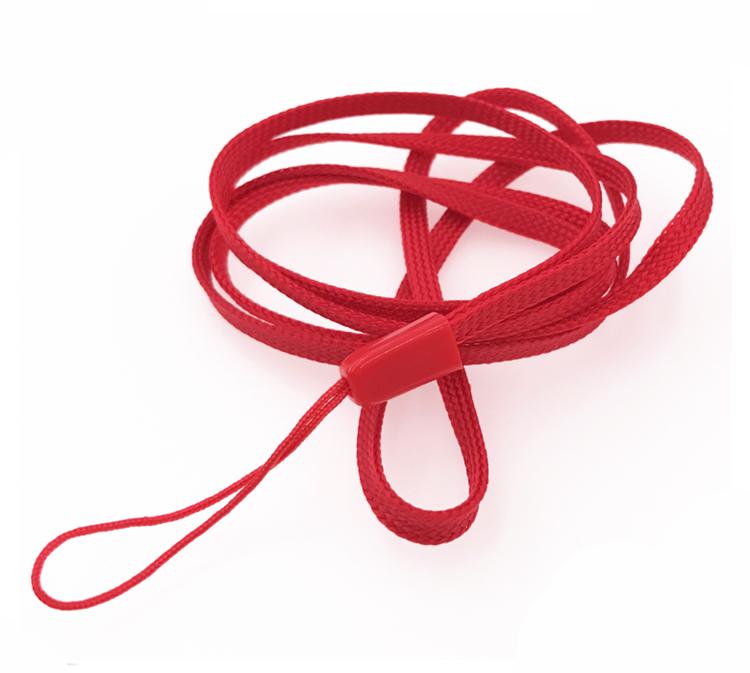 100Pcs Long Neck Hanging Rope Fine Lanyard Safety Rope For Keys ID Card Holder Phone Camera  of Simple Colored Keychain