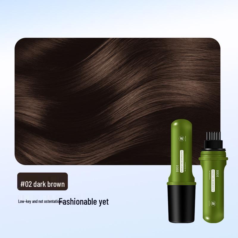 BRH Flower Scent Hair Color Pen - Gentle on Scalp, Comb Applicator, Temporary White Hair Cover, Non-Fading.