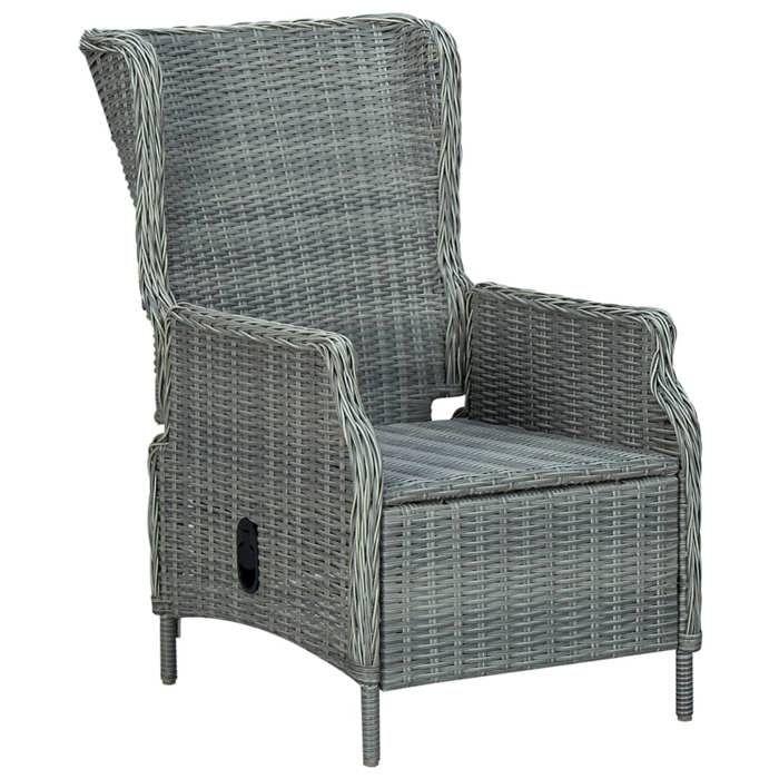 Maison Exclusive - Ensemble à manger de jardin 5 pcs Gris clair