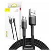 Baseus Cafule 2.4A 0.5M USB To Micro USB Cable (Grey-Black)