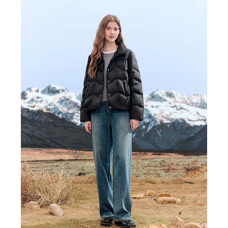 Women's High-Waist Washed Wide-Leg Denim Jeans