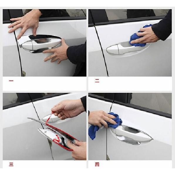 For Toyota Corolla 2014-2018 Chrome Silver Exterior Side Door Bowl Frame Trim 4X