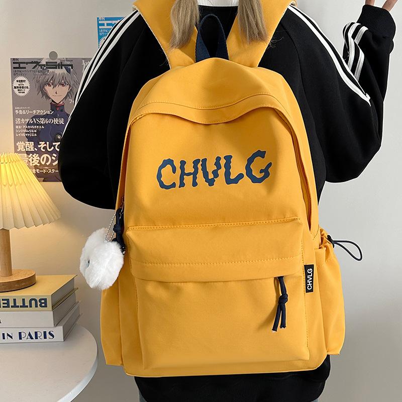American Retro Schoolbag Female College Student Fashion Large-capacity Computer Travel Bag Simple and Versatile High School Backpack