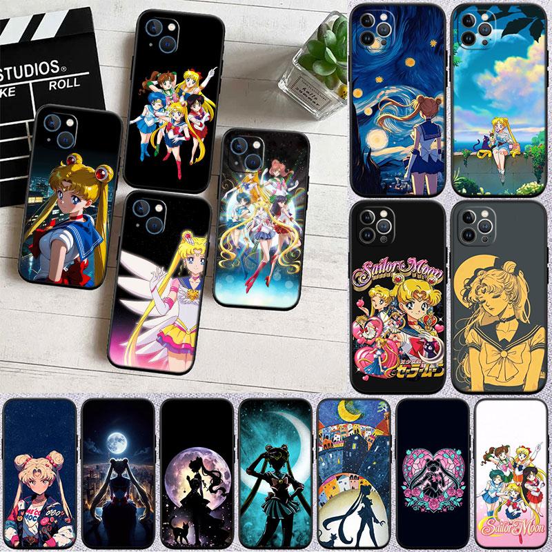 S-Sailors-wallpaper M-Moon Phone Case for Samsung Galaxy S20 S21 Ultra FE Plus A26 A30 A30S A31 A52 A42 A50 A50S