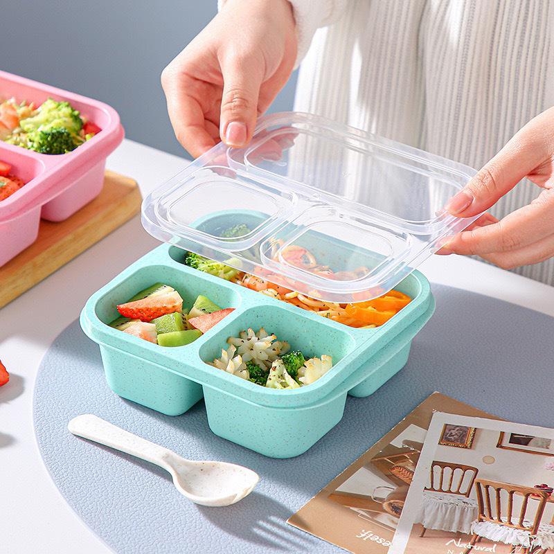 61 fiyatlarından başlayan Wheat Straw Three-Compartment Snack Box