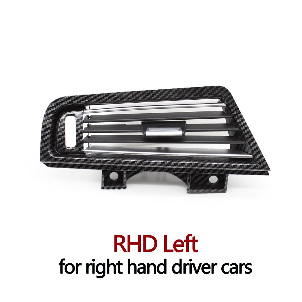 Carbon Fiber LHD RHD Front Rear Chromed AC Vent Grille Cover Panel For BMW 5 Series F10 F11 520 525 528 530 535