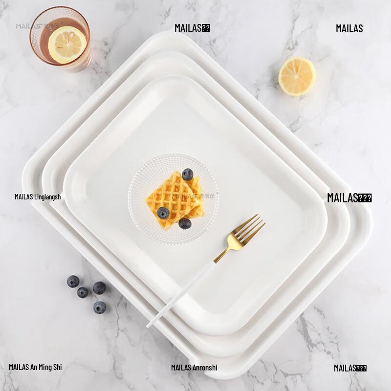 FISDDIS A5 Melamine Rectangular Serving Tray